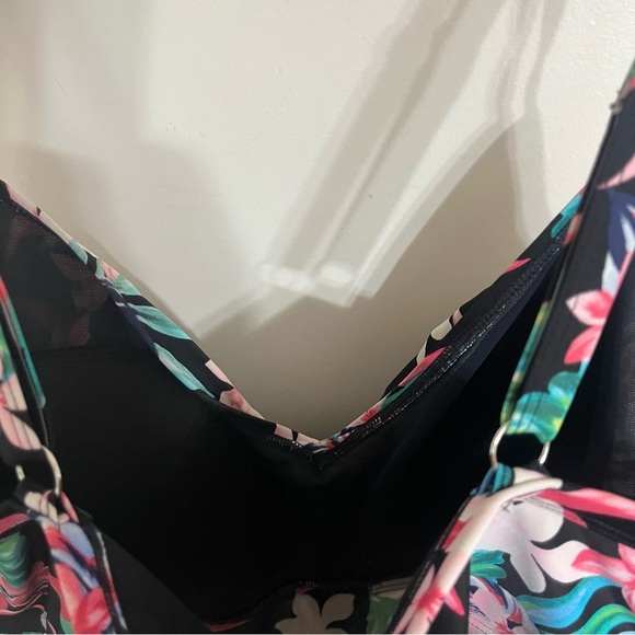 Women’s Croft And Borrow Plus Size Tankini Top Tropical Print Size 3XL - Picture 7 of 12